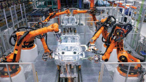 圖二-工業機器人運作圖